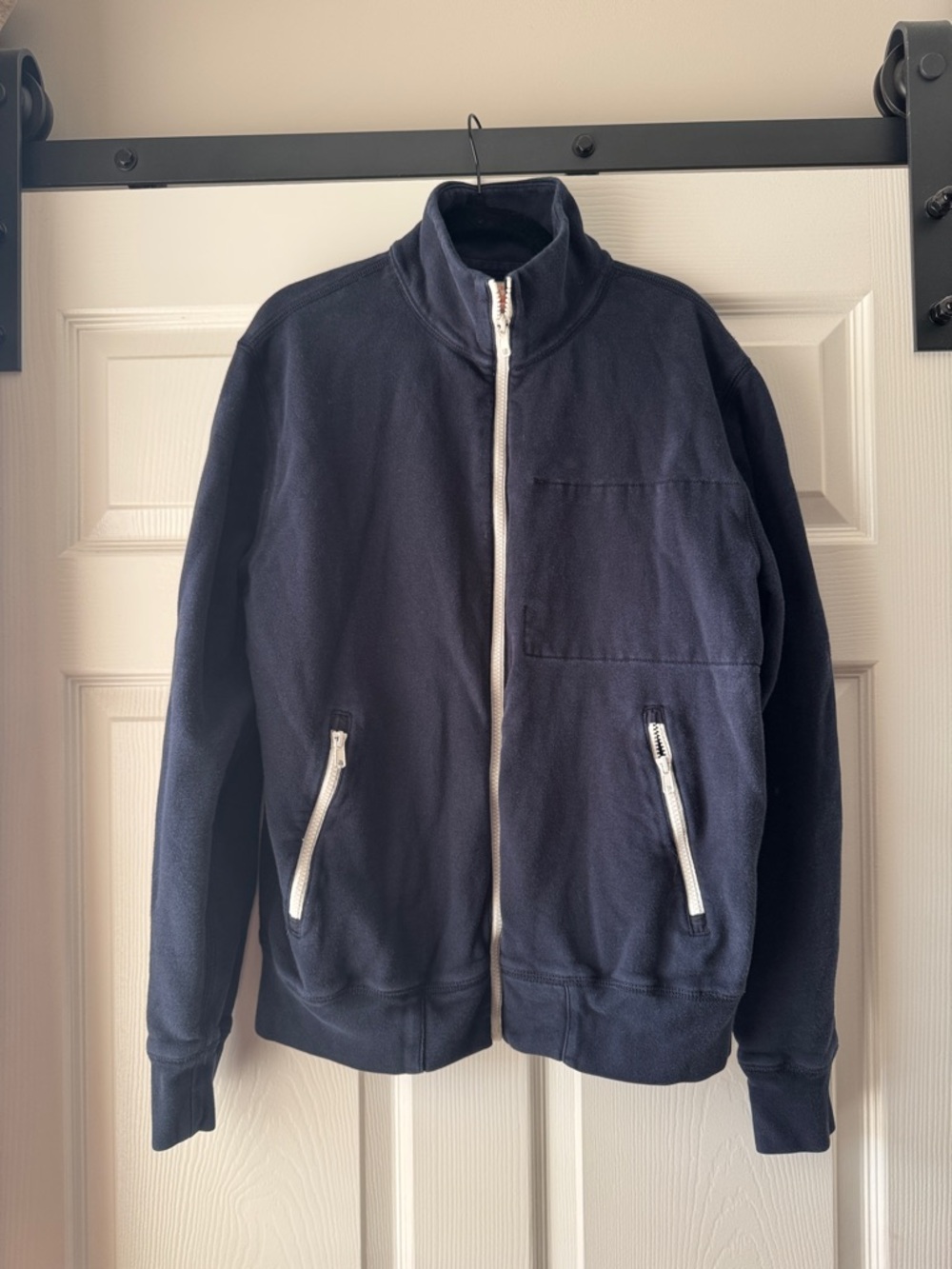 J. Crew | Navy Full-Zip 100% Cotton Jacket
